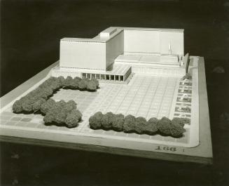 Frederick Lamond Sturrock entry, City Hall and Square Competition, Toronto, 1958, architectural model