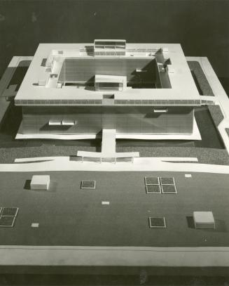 Nobuo Hozumi entry, City Hall and Square Competition, Toronto, 1958, architectural model