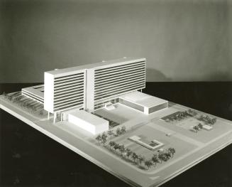 Hans Akerblad entry, City Hall and Square Competition, Toronto, 1958, architectural model