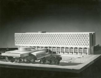 Harry Weese entry, City Hall and Square Competition, Toronto, 1958, architectural model
