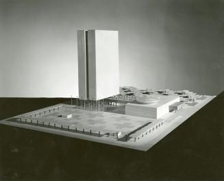 J. K. Schmidt entry, City Hall and Square Competition, Toronto, 1958, architectural model