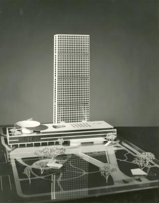 Ervin Sch?mer entry, City Hall and Square Competition, Toronto, 1958, architectural model