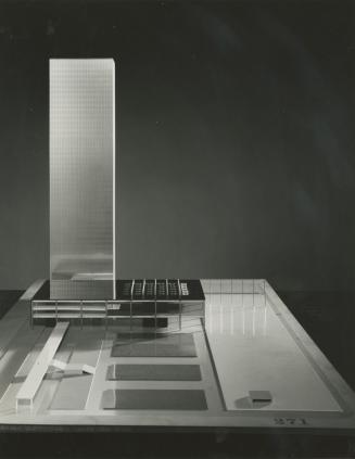 Rainer Schell entry, City Hall and Square Competition, Toronto, 1958, architectural model