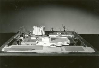 Simon Eisner entry, City Hall and Square Competition, Toronto, 1958, architectural model