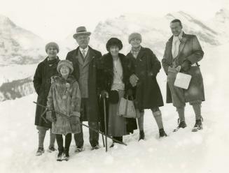 Arthur Conan Doyle and family in Switzerland, 1923