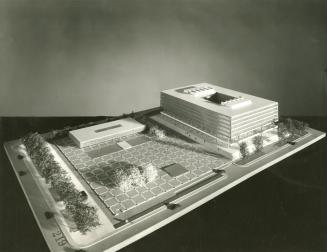 David Horne entry, City Hall and Square Competition, Toronto, 1958, architectural model