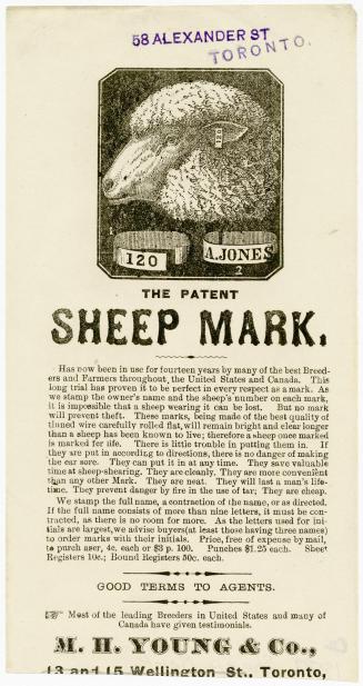 Patent sheep mark