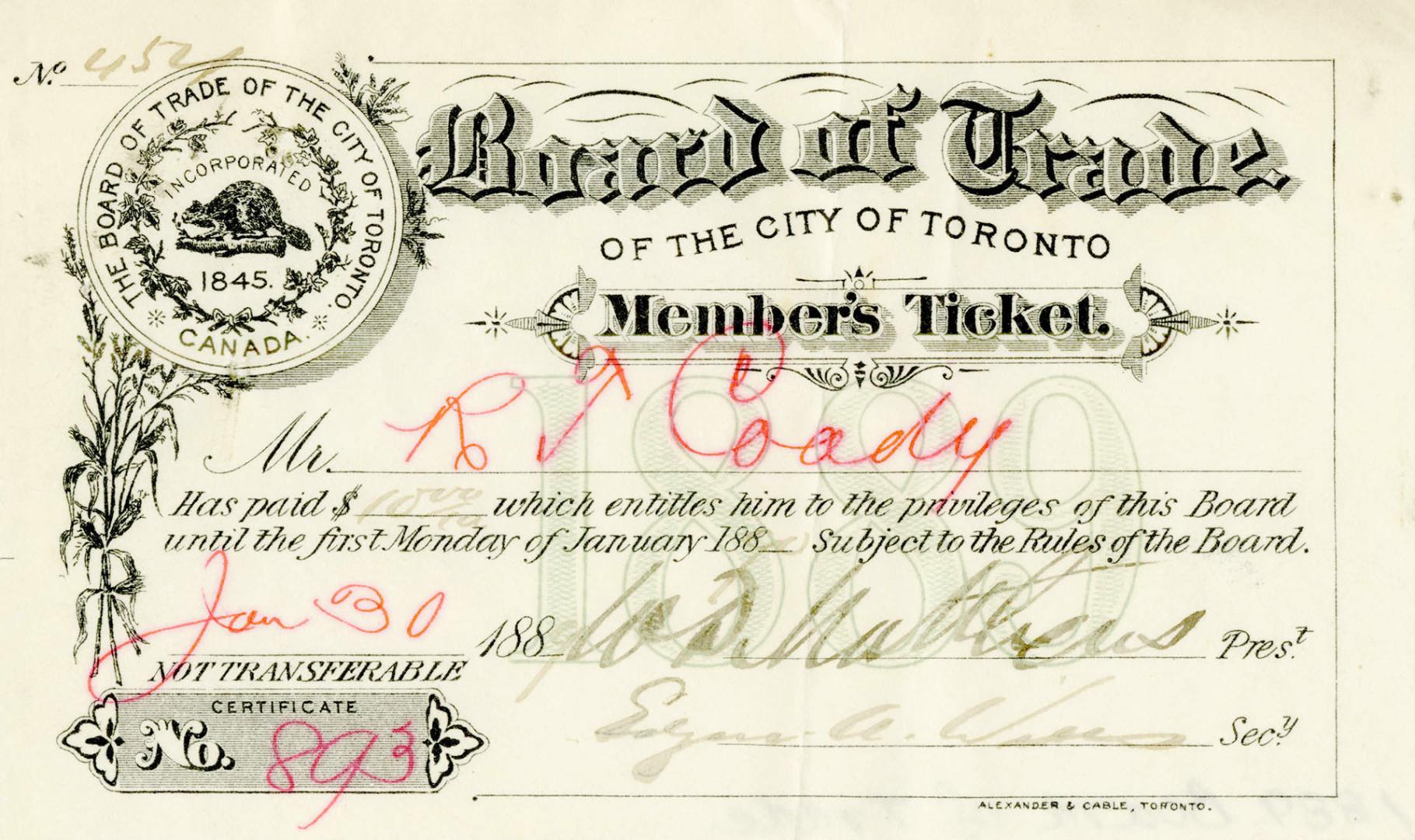 Member's Ticket