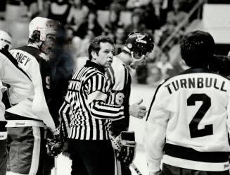 Hockey referees, such as Bob Myers