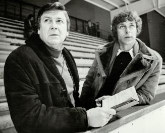 Vern Buffey (left) Hockey official
