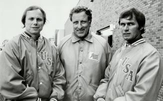 Asst coach John Cunniff, Coach Bob Johnson, Asst coach Mike Smith