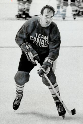 Frank Mahovlich. At Gardens practice