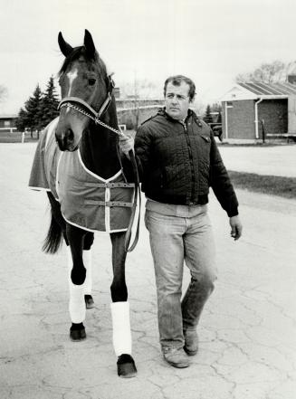John Cardella with Queen's plate winner Bompago