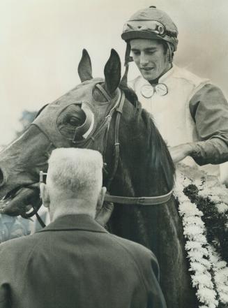 Almoner, winner of 1970 plate, and jockey Sandy Hawley