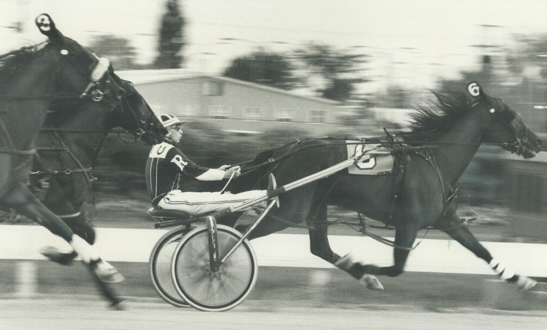 Off to a winning start. Driver Trevor Ritchie brings Armbro Eva home in front night in first race of Greenwood's Number 7 Week of Champions. No. 7, Ou(...)
