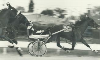 Off to a winning start. Driver Trevor Ritchie brings Armbro Eva home in front night in first race of Greenwood's Number 7 Week of Champions. No. 7, Ou(...)