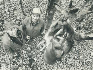 Hank Rounding (left) and Larry Clelland with Deer Ley Phot