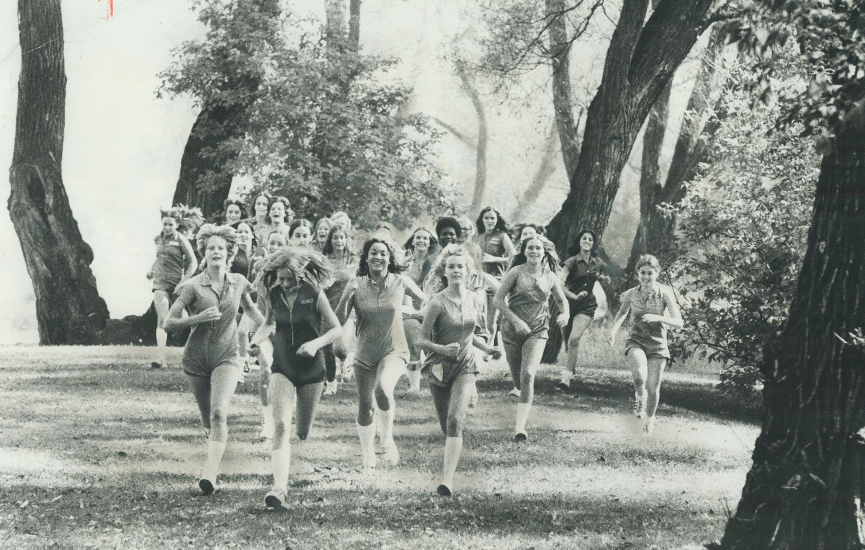 Fitness trail leas through the park