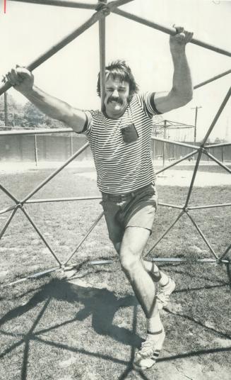 Working out for '80 olympics. Four-time national judo champion of Yugoslavia Michael Paric, 34, wanted to compete in Summer Olympics for Canada, but m(...)