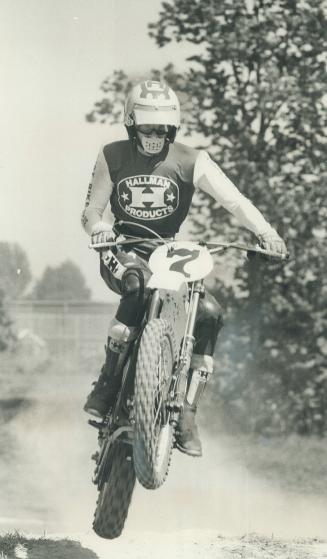 Dirt-biking is gravity-defying, logic-confounding, three-dimensional motion, says writer Frank Jones