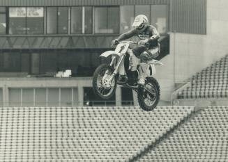 Ross (Rollerball) Pederson headlines the eighth annual Molson Canadian Supercross tonight at Exhibition Stadium.
