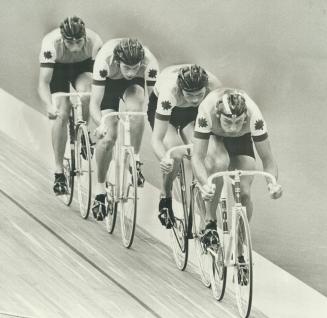 In Pursuit of gold. Canadian team tried, but failed, in cycling
