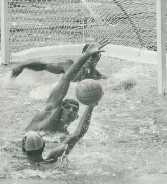 Canadian water polo team got a rough baptism in Olympic tournament, facing world champion Yugoslavians in first round