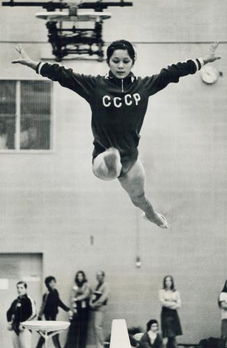 Soviet star at gardens. Sixteen-year-old Nelli Kim is reportedly the next great Soviet Union gymnast, following in footsteps of champion Lyudmila Turi(...)