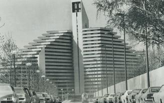 Pyramid-shaped Olympic village in Montreal resembles a condominium compelx on France's Cote d' Azur
