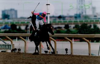 Jockey Todd Kabel - after winning plate with Regal Discovery