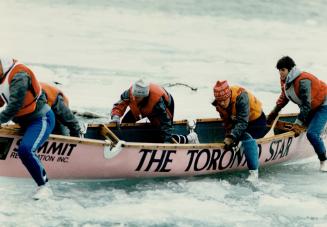 Sports - Ice Canoe Racing
