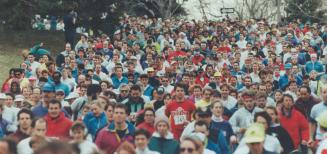 Close to 2,200 runners took to the streets of High Park yesterday for an eight-kilometre road race