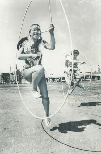 Rope twirling their way around world at rodeos and exhibitions are mother-daughter team Carmel Gowan, and her 14-year-old adopted daughter Kim. The Sa(...)
