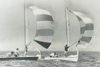 A Choppy Lake Ontario greeted the competitors in the final legs of the Canadian Open Lightning Championships yesterday
