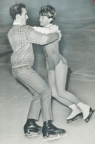 These Two are Dance Favorites, Favored to win the 1967 ice dance championship of Canada are Joni Graham and Don Phillips of Vancouver. They were ahead(...)