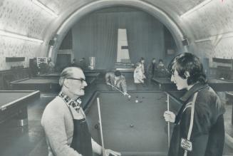 The Pool Hall run by Mac Jerama (left ) is the only place in Action where young men can meet their friends, according to 17-year-old Dave Braida (righ(...)