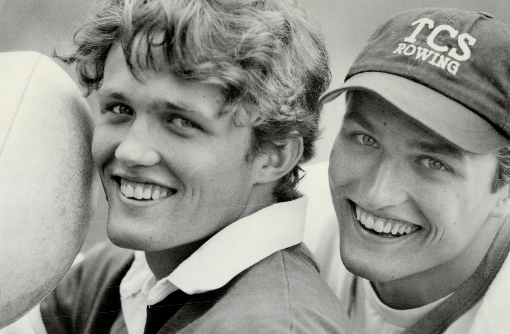 Kyle Nichols (left) with twin brother Garth