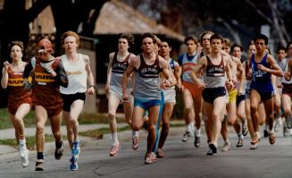 A field of 32 runners takes to the streets of Leaside in yesterday's first annual Rich Ferguson Memorial invitational mile. A Neil McNeil tandem of Pa(...)