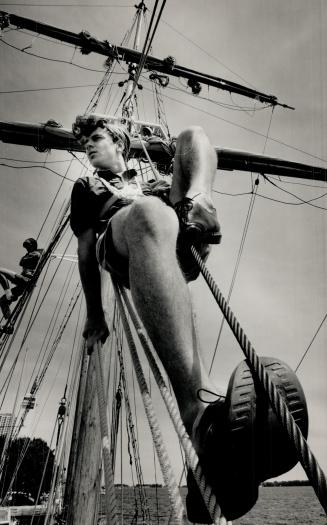 Sean Kelly, 16, is one of many teenagers receiving a higher education by working on the tall ships of Toronto Brigantine