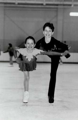 Siblings on Skates, Julia D'Angelo, 9, and brother David, 12, of the Woodbridge Figure Skating Club will take part in Saturday's 2 p.m. grad re-openin(...)