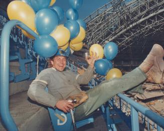 Simpson, the Demon Driller, gets to occupy the first seat built in the Dome