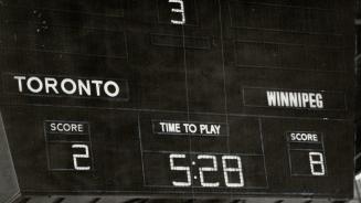 Scoreboard tells the story for Leafs last night - what has to be one of the most humiliating losses in the history of the franchise