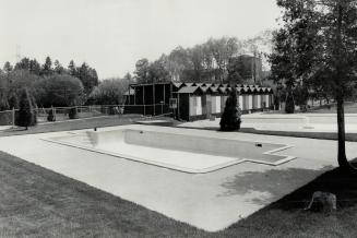 Swimming pool at Bathurst Manor children's camp lies empty