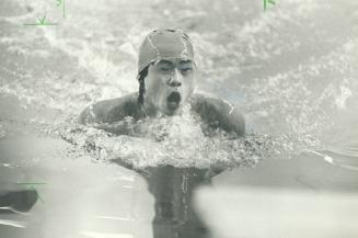 Top form: A.Y. Jackson's Chen Ian Wang coasted home first in the junior 50-metre breast stroke event in the North York swimming championships yesterda(...)