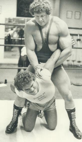 A professional wrestler for 12 years, Dewey Robertson opened his own athletic club in Burlington to entertain area fans