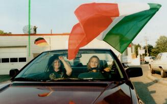 Natalie Musella with Italian flag