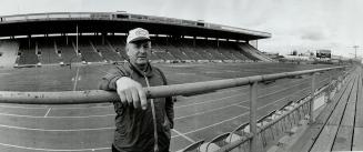 CNE Stadium head groundskeeper Don McIntyre for Grey Cup