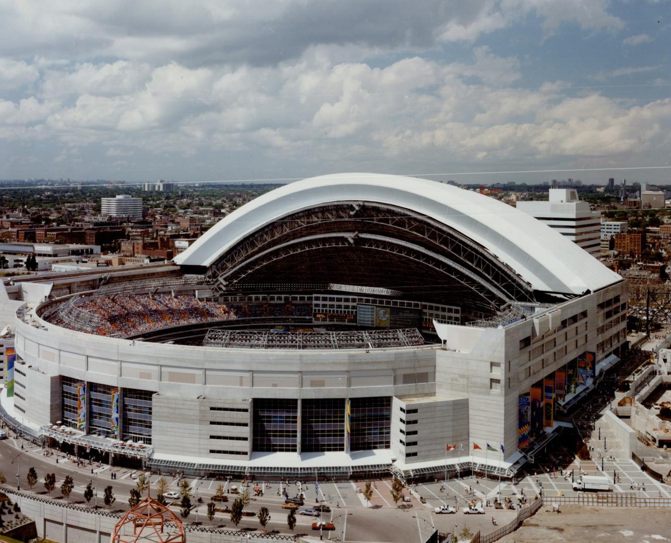 June 3: SkyDome, the world's first retractable roof, opened
