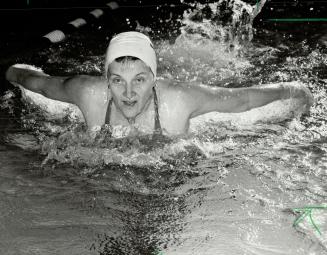Back in swim: Former British Empire Games competitor 30 years ago, Kay Easun returned to competitive swimming in the Masters program for the sheer purpose of fitness and renewed vitality