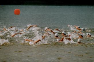 It gets no easier: After the 1,500-metre swim, triathletes cycle for 40 kilometres and run for 10, Ironman competitions held in Hawaii over longer distances are even tougher